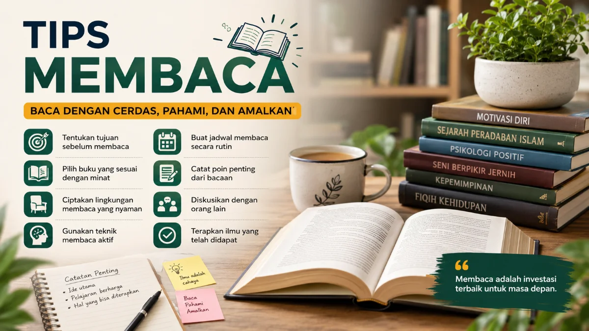Tips Membaca Efektif untuk Menambah Ilmu dan Wawasan