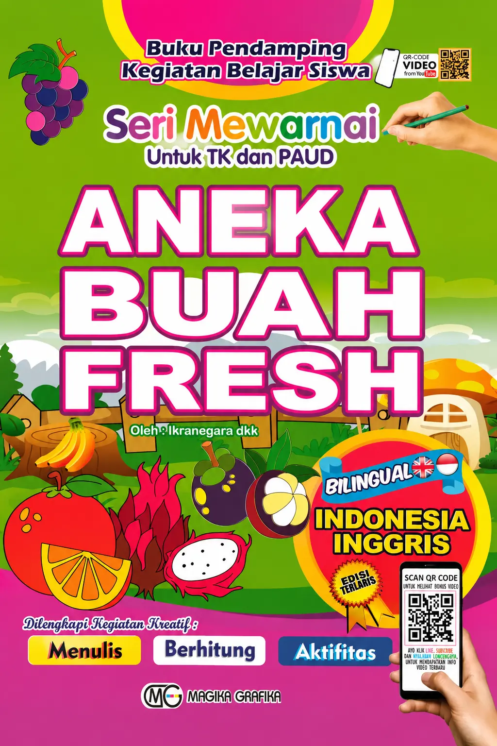 Seri Mewarnai Untuk Tk & Paud Aneka Buah Fresh