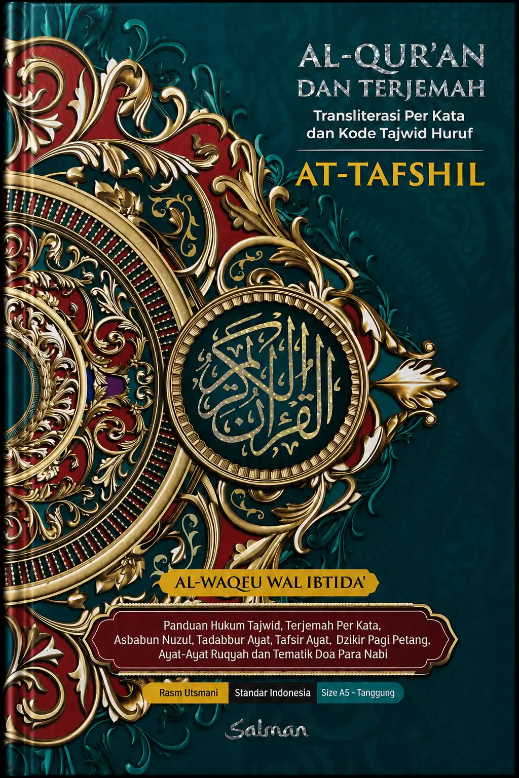 AT TAFSHIL Alquran & Terjemah Transliterasi PER KATA & Kode Tajwid Huruf