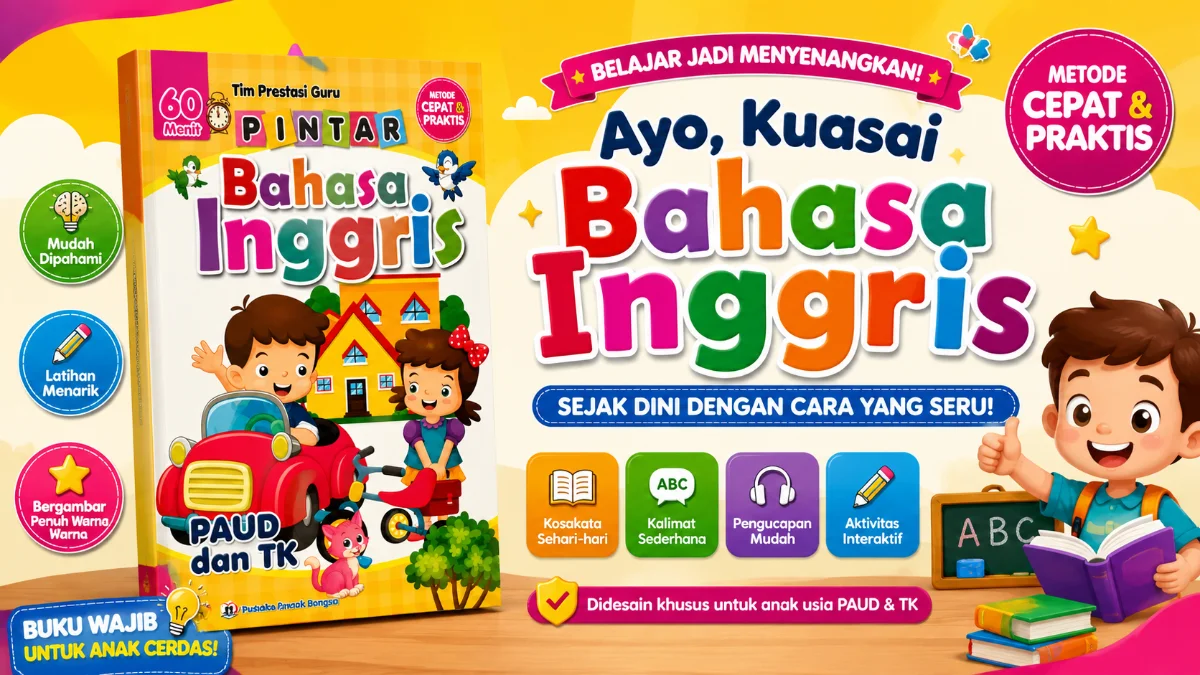 PANDUAN PRAKTIS BELAJAR BAHASA INGGRIS PAUD DAN TK: METODE CEPAT YANG SERU