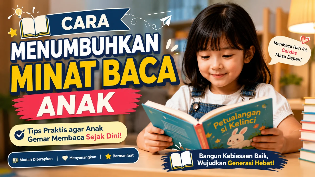 Cara Menumbuhkan Minat Baca Anak: Panduan Lengkap untuk Orang Tua agar Anak Gemar Membaca
