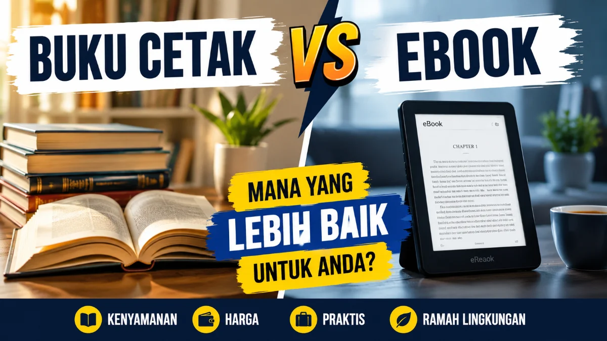 Buku Cetak vs Ebook: Mana yang Lebih Baik untuk Kebutuhan Membaca Anda?