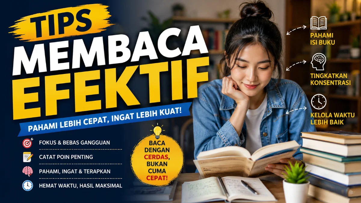 Tips Membaca Efektif: Cara Memahami Buku Lebih Cepat dan Maksimal