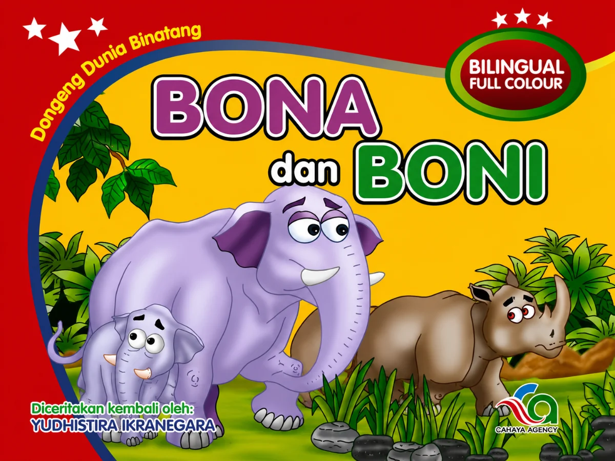 Kumpulan Buku Cerita Dogeng Anak Dunia Binatang Bilingual Full Colour