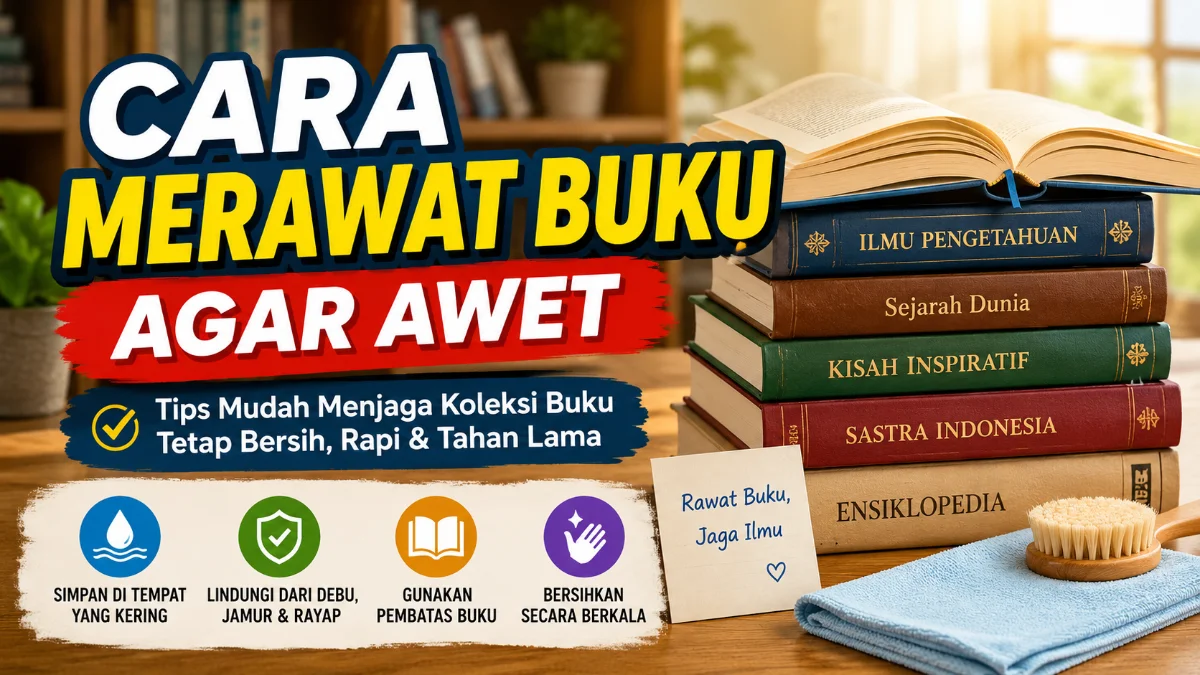 CARA MERAWAT BUKU AGAR DAPAT BERTAHAN LAMA