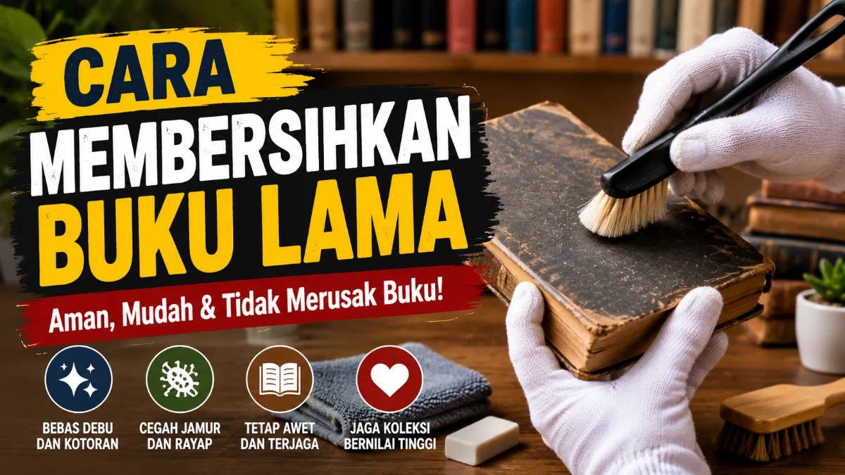 CARA MEMBERSIHKAN BUKU LAMA