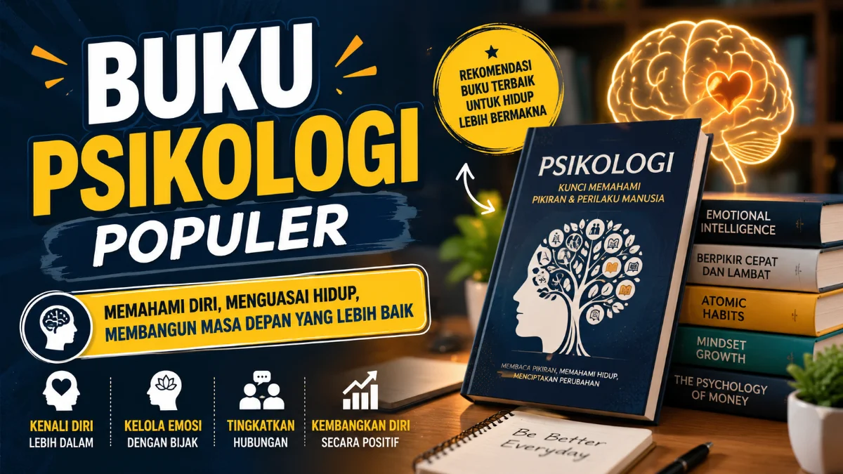 Buku Psikologi Populer: Rekomendasi Bacaan Terbaik untuk Memahami Pikiran, Emosi, dan Perilaku Manusia
