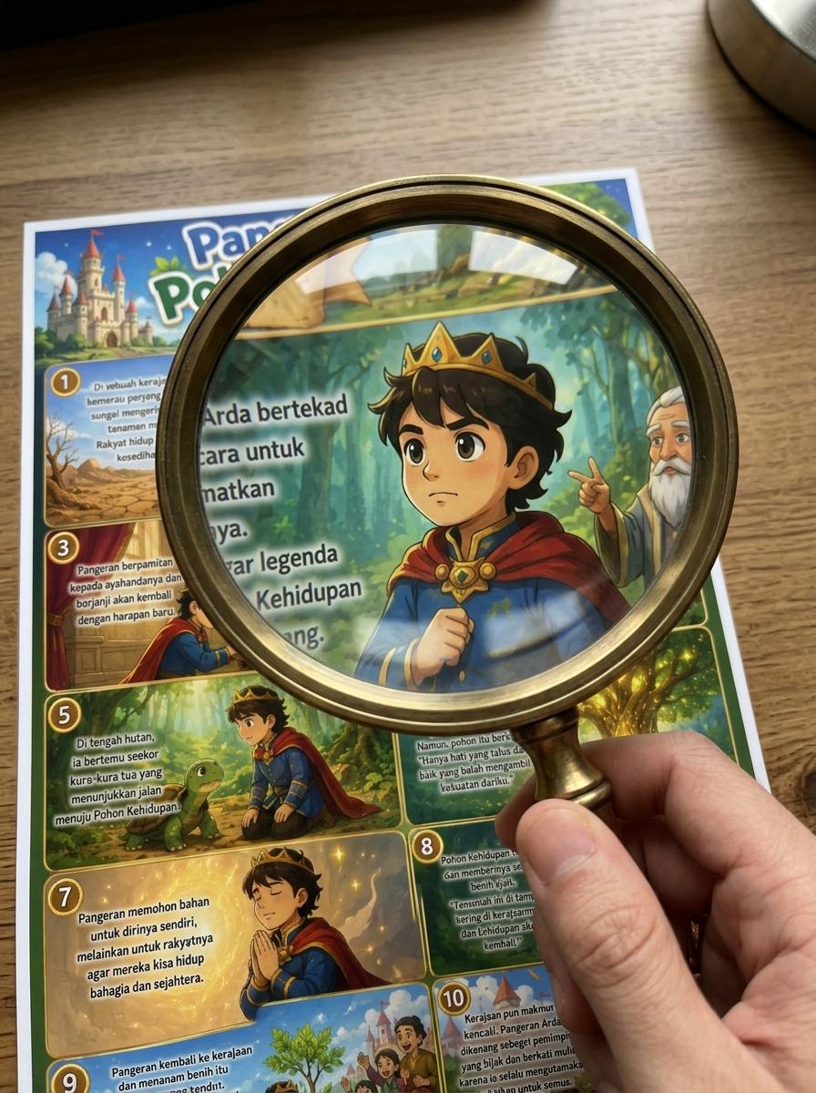 Hiasan Dinding Poster Pangeran dan Pohon Kehidupan Aesthetic Wall Decor Pajangan Kamar