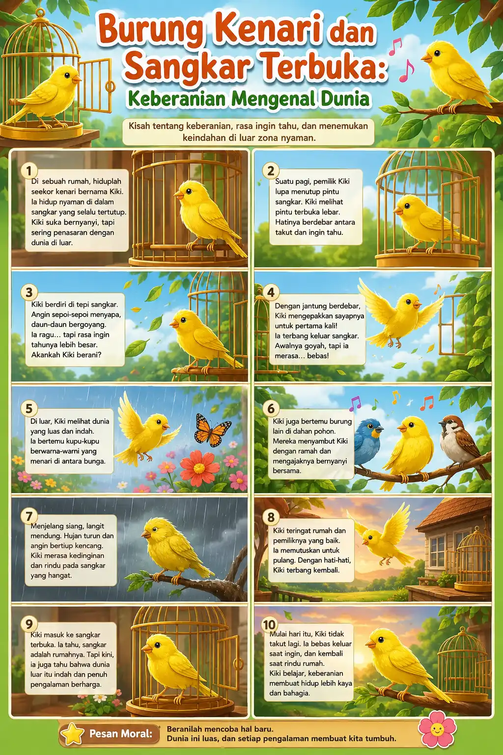 [PROMO] Poster Gambar Burung Kenari Terbaru - Dekorasi Pajangan Dinding Ruang Tamu Murah Berkualitas