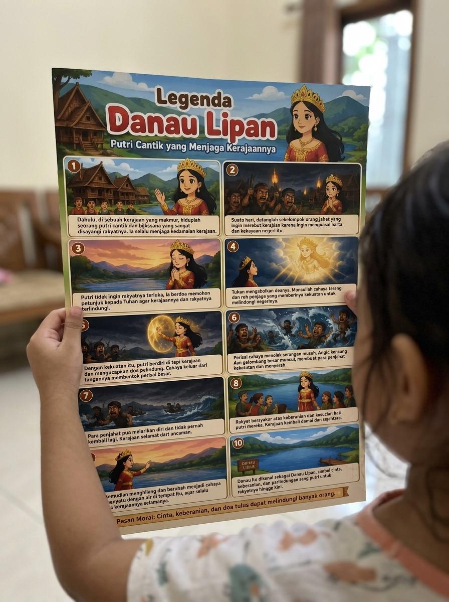 [TERMURAH] Poster Aesthetic Danau Lipan Kalimantan Hiasan Dinding Ruang Tamu Wall Decor Minimalis
