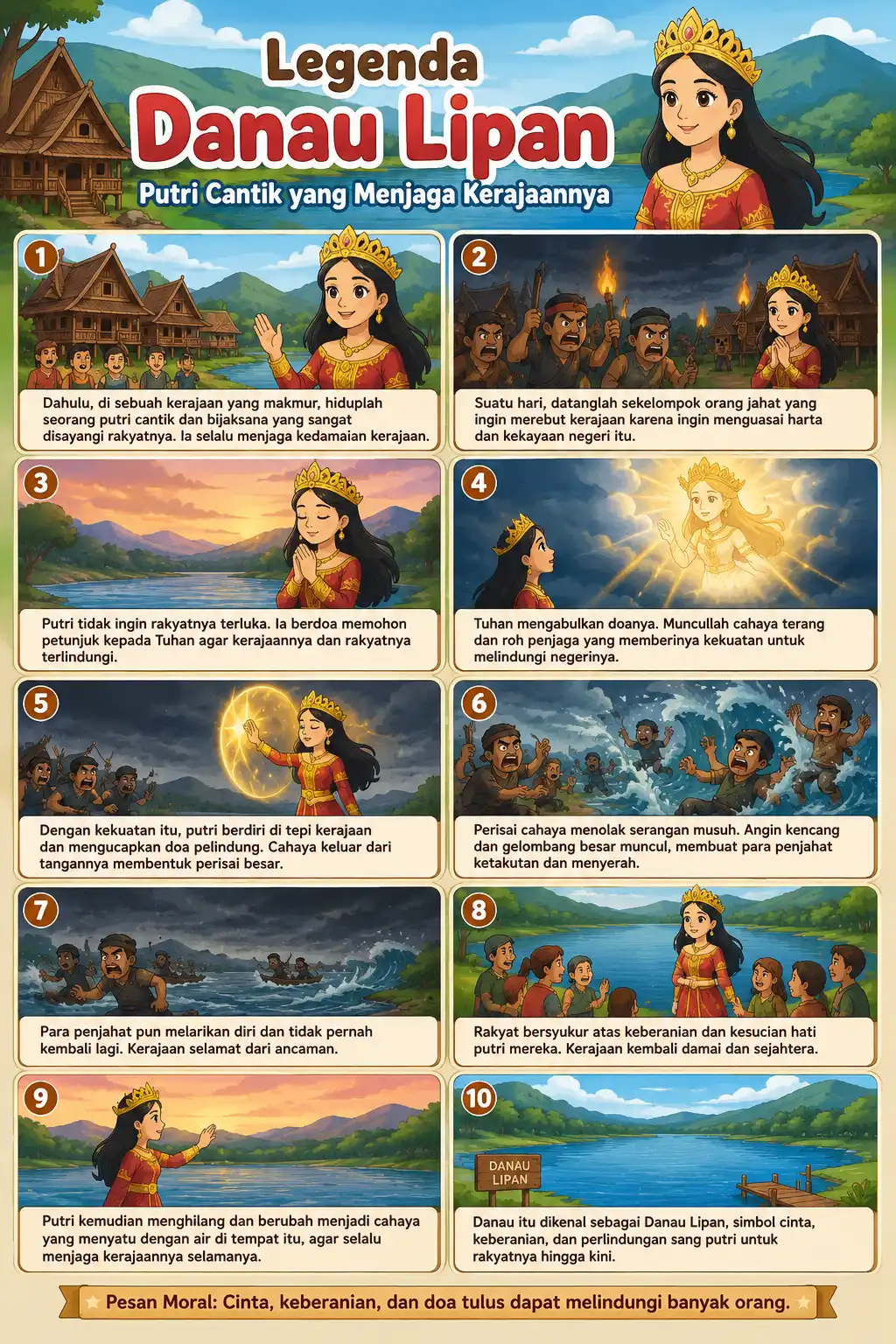 [TERMURAH] Poster Aesthetic Danau Lipan Kalimantan Hiasan Dinding Ruang Tamu Wall Decor Minimalis