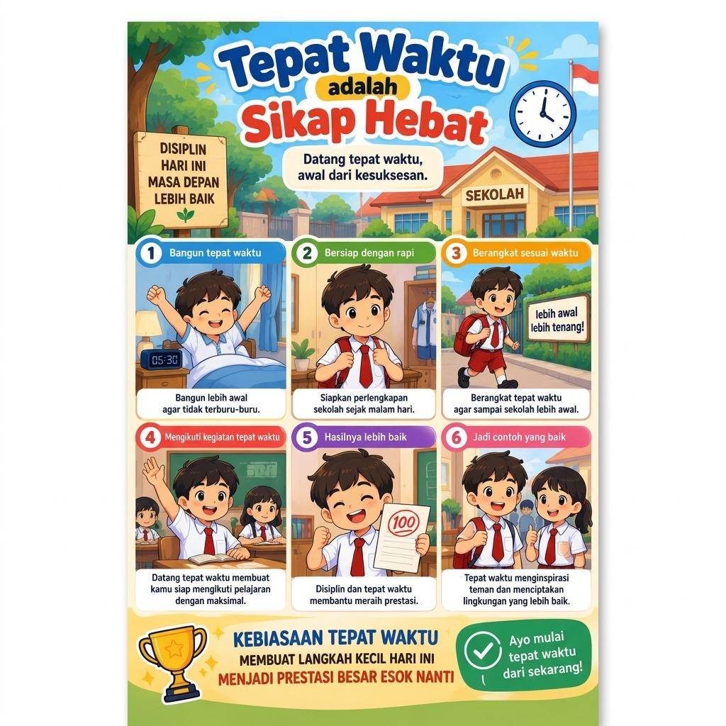 Poster Motivasi Waktu Adalah Kesempatan Walldecor Pajangan Dinding Aesthetic Dekorasi Rumah Berkualitas