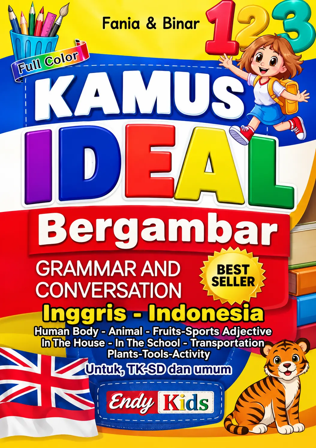 Kamus Ideal Bergambar | Grammar And Conversation | Inggris-Indonesia