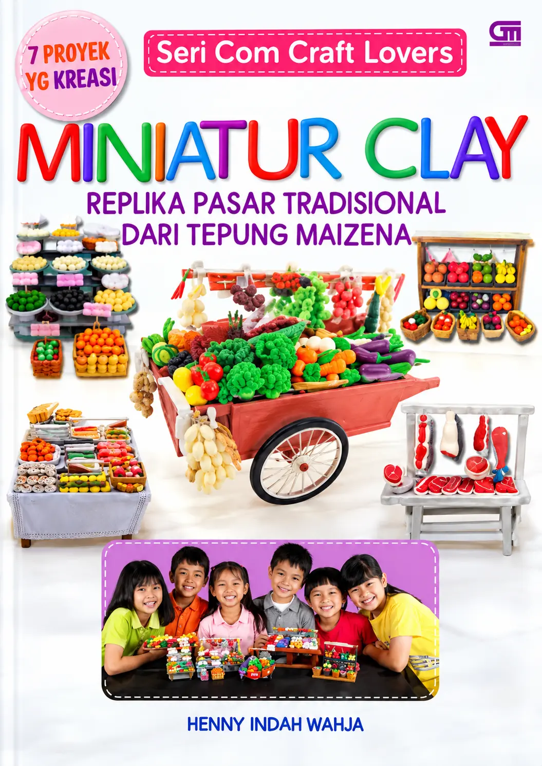 Miniatur Clay Replika Pasar Tradisional dari Tepung Maizena