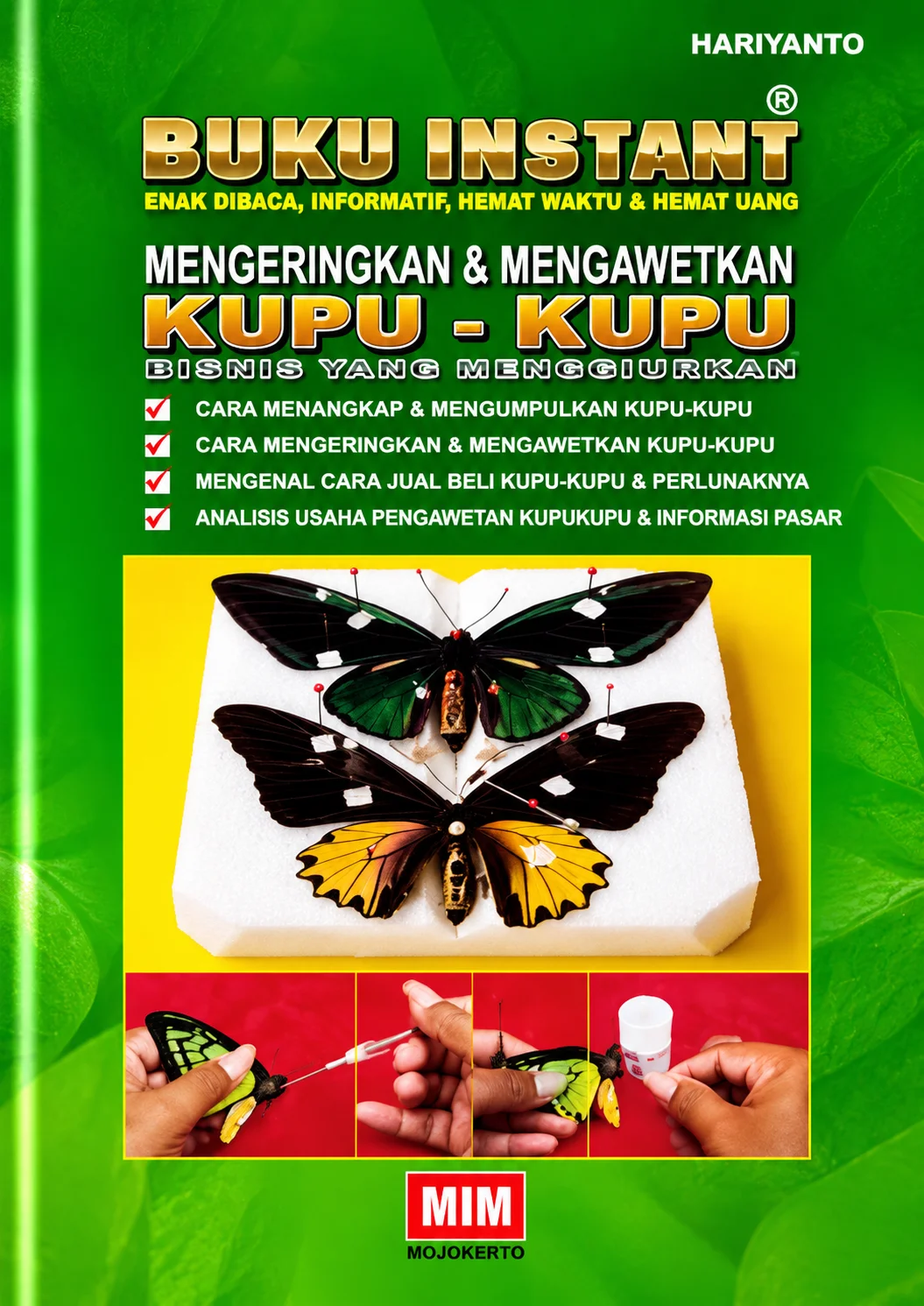 Buku Instant Mengeringkan & mengawetkan Kupu-Kupu | Bisnis Yang Menggiurkan