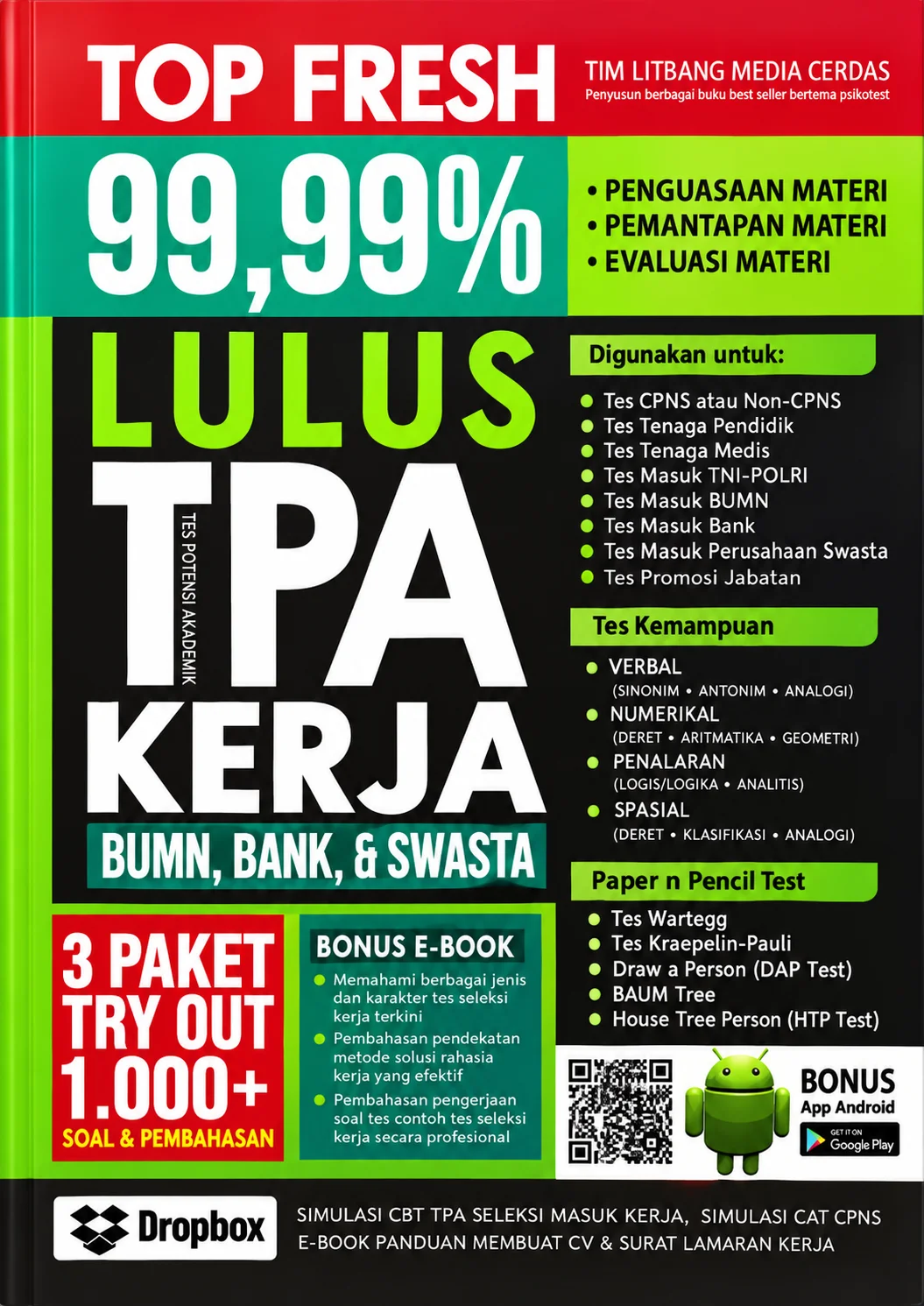 Lulus TPA Kerja Bumn, Bank & Swasta | Top Fresh 99,99%