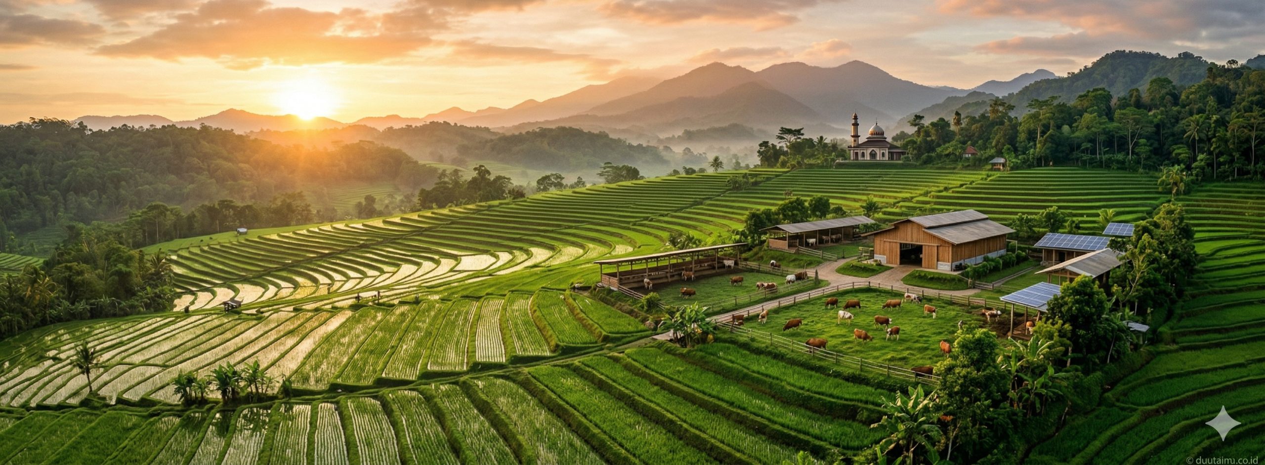 Integrasi Pertanian Berkelanjutan dan Peternakan Syariah untuk Ketahanan Pangan Berkah